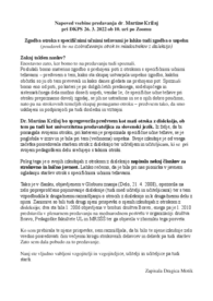 Napoved predavanja dr. Marine Krizaj